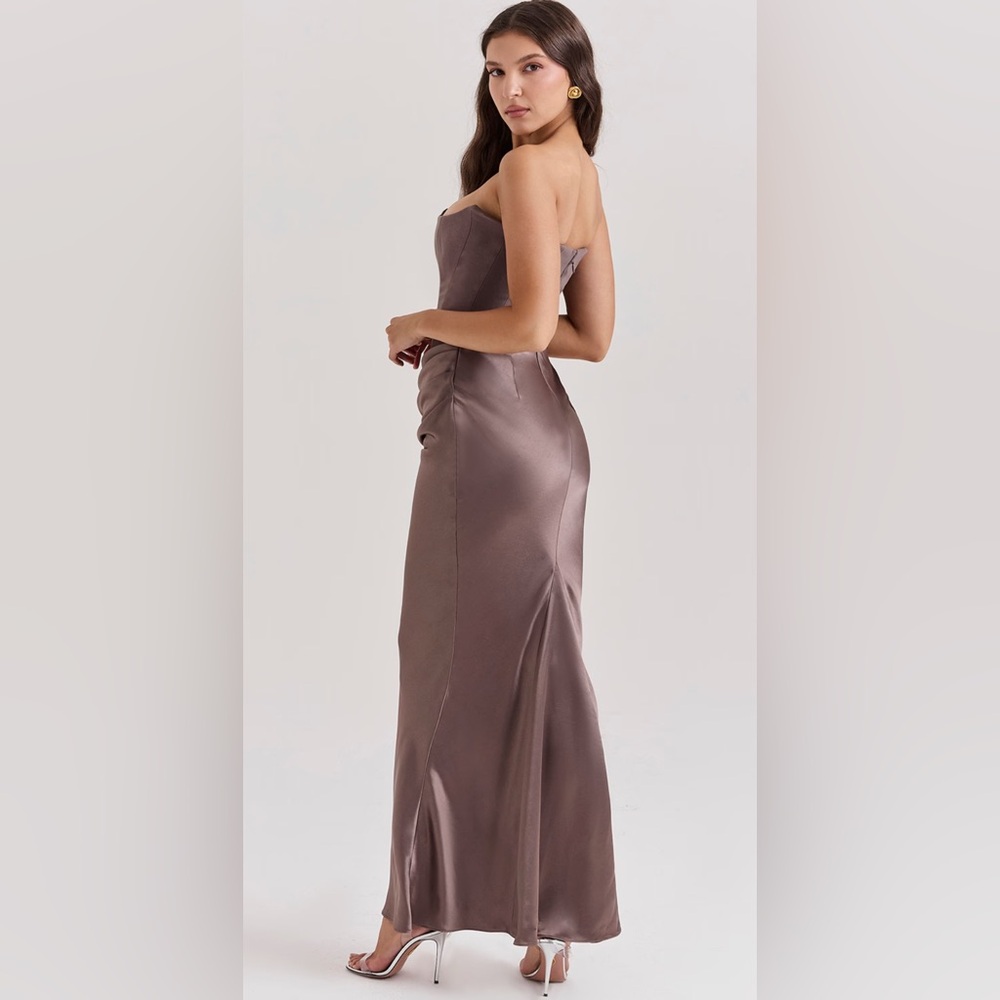 House of CB Persephone dress in color smoke. Regular cup - Picture 6 of 12